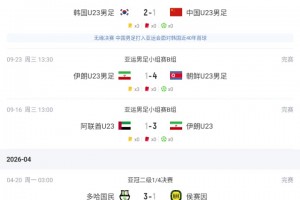 打几分❓️点评一下中国U23男足vs韩国，本场的主裁判表现