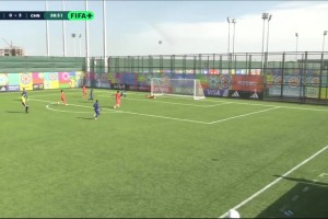 打花了！U15国足4-0中非！10号小将射门被扑，8号补射！